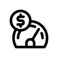 performance line icon. Clean and minimalist icon for websites, mobile apps, presentations, and logos. Fully scalable and customizable for any project. vector