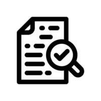 analysis line icon. Clean and minimalist icon for websites, mobile apps, presentations, and logos. Fully scalable and customizable for any project. vector