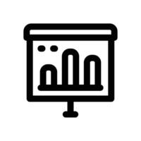 presentation line icon. Clean and minimalist icon for websites, mobile apps, presentations, and logos. Fully scalable and customizable for any project. vector