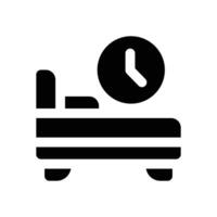rest glyph icon. Strong and solid icon for websites, mobile interfaces, presentations, and visual branding. High quality and easy to edit. vector