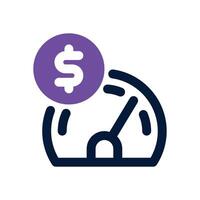performance dual tone icon. Sleek and modern icon for websites, mobile apps, marketing materials, and corporate design. Fully scalable and ready to use. vector