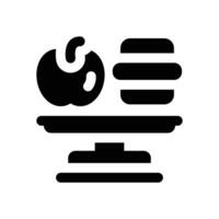 balance glyph icon. Strong and solid icon for websites, mobile interfaces, presentations, and visual branding. High quality and easy to edit. vector