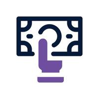 payment dual tone icon. Sleek and modern icon for websites, mobile apps, marketing materials, and corporate design. Fully scalable and ready to use. vector