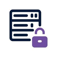 data security dual tone icon. Sleek and modern icon for websites, mobile apps, marketing materials, and corporate design. Fully scalable and ready to use. vector