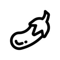 eggplant line icon. Clean and minimalist icon for websites, mobile apps, presentations, and logos. Fully scalable and customizable for any project. vector
