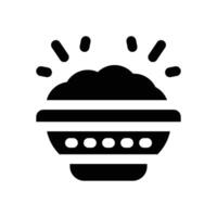 rice glyph icon. Strong and solid icon for websites, mobile interfaces, presentations, and visual branding. High quality and easy to edit. vector