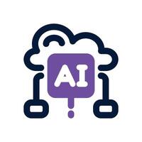 integration dual tone icon. Sleek and modern icon for websites, mobile apps, marketing materials, and corporate design. Fully scalable and ready to use. vector