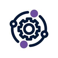 system integration dual tone icon. Sleek and modern icon for websites, mobile apps, marketing materials, and corporate design. Fully scalable and ready to use. vector