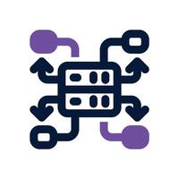 oracle data integration dual tone icon. Sleek and modern icon for websites, mobile apps, marketing materials, and corporate design. Fully scalable and ready to use. vector