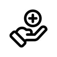 health line icon. Clean and minimalist icon for websites, mobile apps, presentations, and logos. Fully scalable and customizable for any project. vector