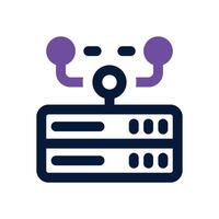 network cluster dual tone icon. Sleek and modern icon for websites, mobile apps, marketing materials, and corporate design. Fully scalable and ready to use. vector