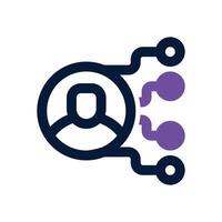 organization dual tone icon. Sleek and modern icon for websites, mobile apps, marketing materials, and corporate design. Fully scalable and ready to use. vector
