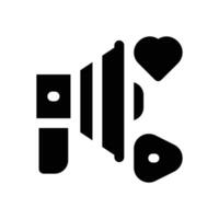 social media marketing glyph icon. Strong and solid icon for websites, mobile interfaces, presentations, and visual branding. High quality and easy to edit. vector