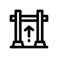 pull up line icon. Clean and minimalist icon for websites, mobile apps, presentations, and logos. Fully scalable and customizable for any project. vector