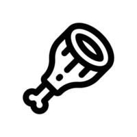 meat line icon. Clean and minimalist icon for websites, mobile apps, presentations, and logos. Fully scalable and customizable for any project. vector