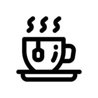 tea line icon. Clean and minimalist icon for websites, mobile apps, presentations, and logos. Fully scalable and customizable for any project. vector