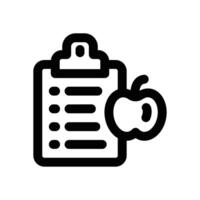 nutrition line icon. Clean and minimalist icon for websites, mobile apps, presentations, and logos. Fully scalable and customizable for any project. vector