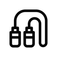 jumping rope line icon. Clean and minimalist icon for websites, mobile apps, presentations, and logos. Fully scalable and customizable for any project. vector