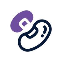 bean dual tone icon. Sleek and modern icon for websites, mobile apps, marketing materials, and corporate design. Fully scalable and ready to use. vector