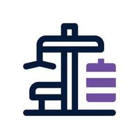 gym dual tone icon. Sleek and modern icon for websites, mobile apps, marketing materials, and corporate design. Fully scalable and ready to use. vector
