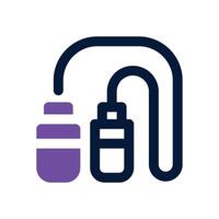 jumping rope dual tone icon. Sleek and modern icon for websites, mobile apps, marketing materials, and corporate design. Fully scalable and ready to use. vector