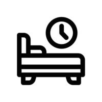 rest line icon. Clean and minimalist icon for websites, mobile apps, presentations, and logos. Fully scalable and customizable for any project. vector