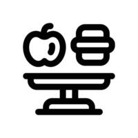 balance line icon. Clean and minimalist icon for websites, mobile apps, presentations, and logos. Fully scalable and customizable for any project. vector