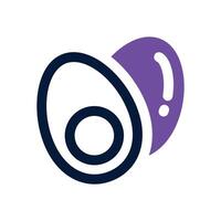 egg dual tone icon. Sleek and modern icon for websites, mobile apps, marketing materials, and corporate design. Fully scalable and ready to use. vector