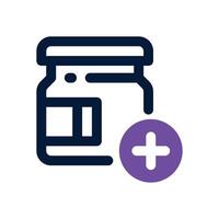 medichine dual tone icon. Sleek and modern icon for websites, mobile apps, marketing materials, and corporate design. Fully scalable and ready to use. vector
