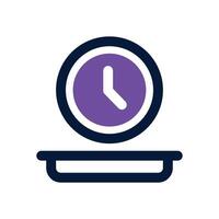 intermittent fasting dual tone icon. Sleek and modern icon for websites, mobile apps, marketing materials, and corporate design. Fully scalable and ready to use. vector