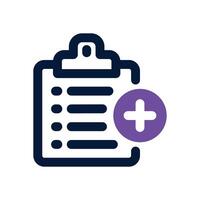 planning dual tone icon. Sleek and modern icon for websites, mobile apps, marketing materials, and corporate design. Fully scalable and ready to use. vector