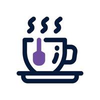 tea dual tone icon. Sleek and modern icon for websites, mobile apps, marketing materials, and corporate design. Fully scalable and ready to use. vector