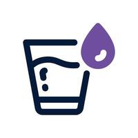 water dual tone icon. Sleek and modern icon for websites, mobile apps, marketing materials, and corporate design. Fully scalable and ready to use. vector