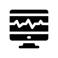 health rate glyph icon. Strong and solid icon for websites, mobile interfaces, presentations, and visual branding. High quality and easy to edit. vector