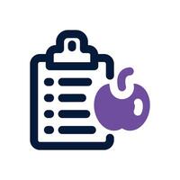 nutrition dual tone icon. Sleek and modern icon for websites, mobile apps, marketing materials, and corporate design. Fully scalable and ready to use. vector