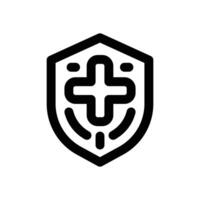 medical insurance line icon. Clean and minimalist icon for websites, mobile apps, presentations, and logos. Fully scalable and customizable for any project. vector
