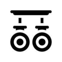 gymnastic ring glyph icon. Strong and solid icon for websites, mobile interfaces, presentations, and visual branding. High quality and easy to edit. vector