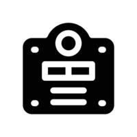 weight scale glyph icon. Strong and solid icon for websites, mobile interfaces, presentations, and visual branding. High quality and easy to edit. vector