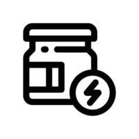 protein line icon. Clean and minimalist icon for websites, mobile apps, presentations, and logos. Fully scalable and customizable for any project. vector