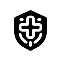 medical insurance glyph icon. Strong and solid icon for websites, mobile interfaces, presentations, and visual branding. High quality and easy to edit. vector