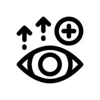 eye line icon. Clean and minimalist icon for websites, mobile apps, presentations, and logos. Fully scalable and customizable for any project. vector