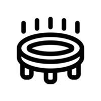 trampoline line icon. Clean and minimalist icon for websites, mobile apps, presentations, and logos. Fully scalable and customizable for any project. vector
