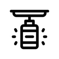 punching bag line icon. Clean and minimalist icon for websites, mobile apps, presentations, and logos. Fully scalable and customizable for any project. vector