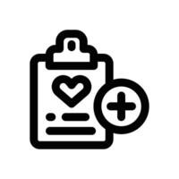 health report line icon. Clean and minimalist icon for websites, mobile apps, presentations, and logos. Fully scalable and customizable for any project. vector