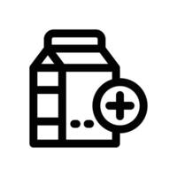 milk line icon. Clean and minimalist icon for websites, mobile apps, presentations, and logos. Fully scalable and customizable for any project. vector