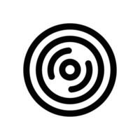 weight plate line icon. Clean and minimalist icon for websites, mobile apps, presentations, and logos. Fully scalable and customizable for any project. vector