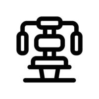 chest press line icon. Clean and minimalist icon for websites, mobile apps, presentations, and logos. Fully scalable and customizable for any project. vector