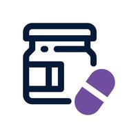 vitamin dual tone icon. Sleek and modern icon for websites, mobile apps, marketing materials, and corporate design. Fully scalable and ready to use. vector