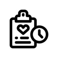 medical history line icon. Clean and minimalist icon for websites, mobile apps, presentations, and logos. Fully scalable and customizable for any project. vector