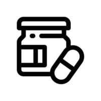 vitamin line icon. Clean and minimalist icon for websites, mobile apps, presentations, and logos. Fully scalable and customizable for any project. vector
